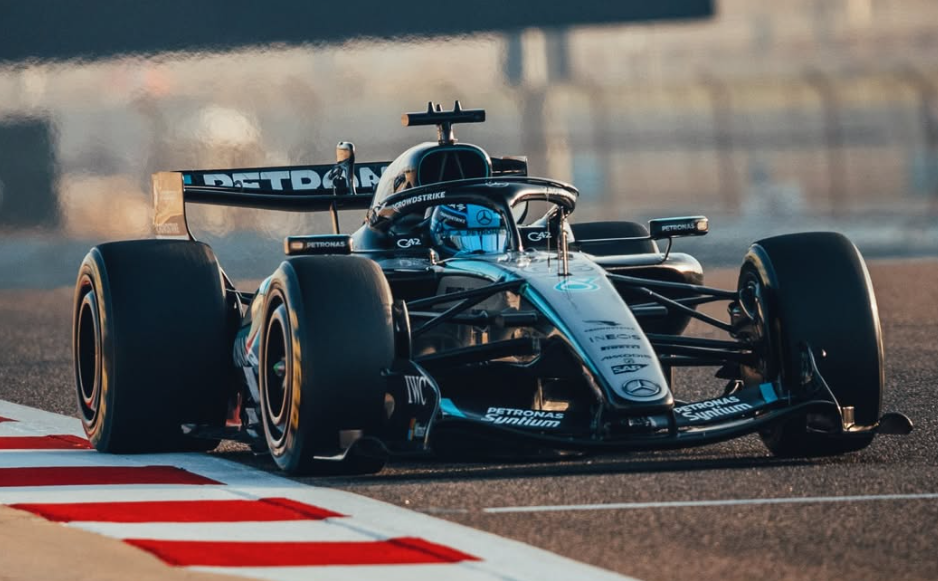 Photo Mercedes George Russell à Bahreïn